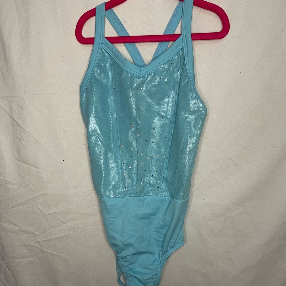 Sylvia P Ice Blue Leotard